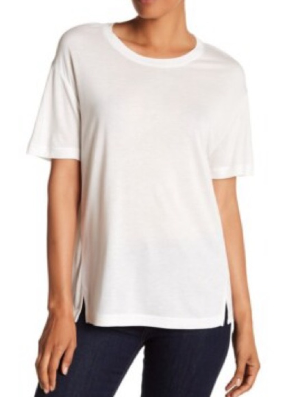 VINCE VISCOSE SHORT SLEEVE DRAPEY WOMEN TEE SHIRT SIZE M, msrp $110
